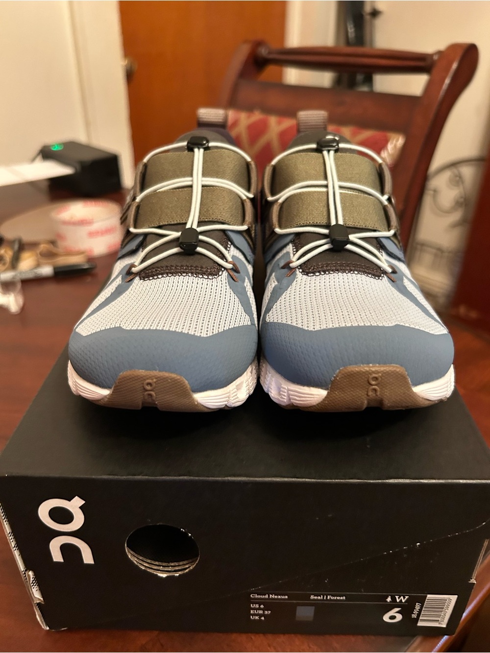 Women’s On Running Cloudnova Athletic Sneakers in Blue, Gray & Brown